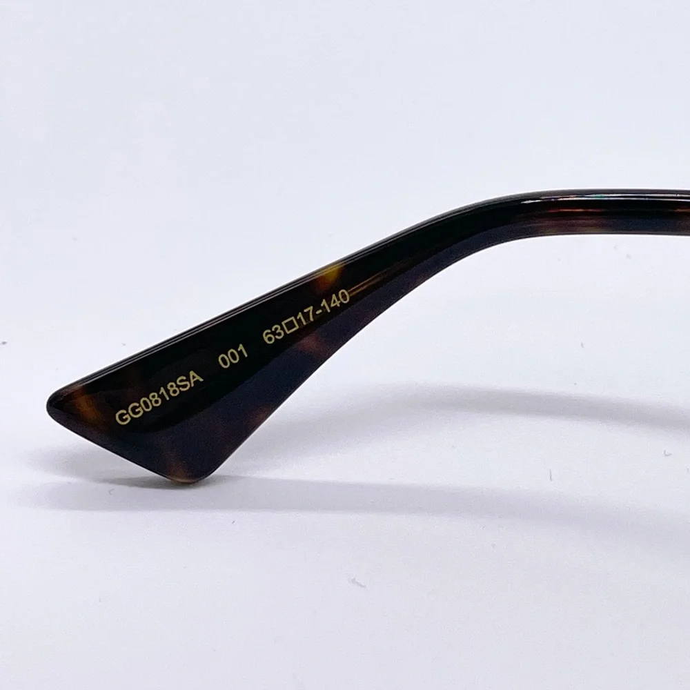 NEW GUCCI GG0818SA 001 WOMEN’S SUNGLASSES GUCCI GG0818SA GREY EYEWEAR GUCCI - Picture 11 of 13